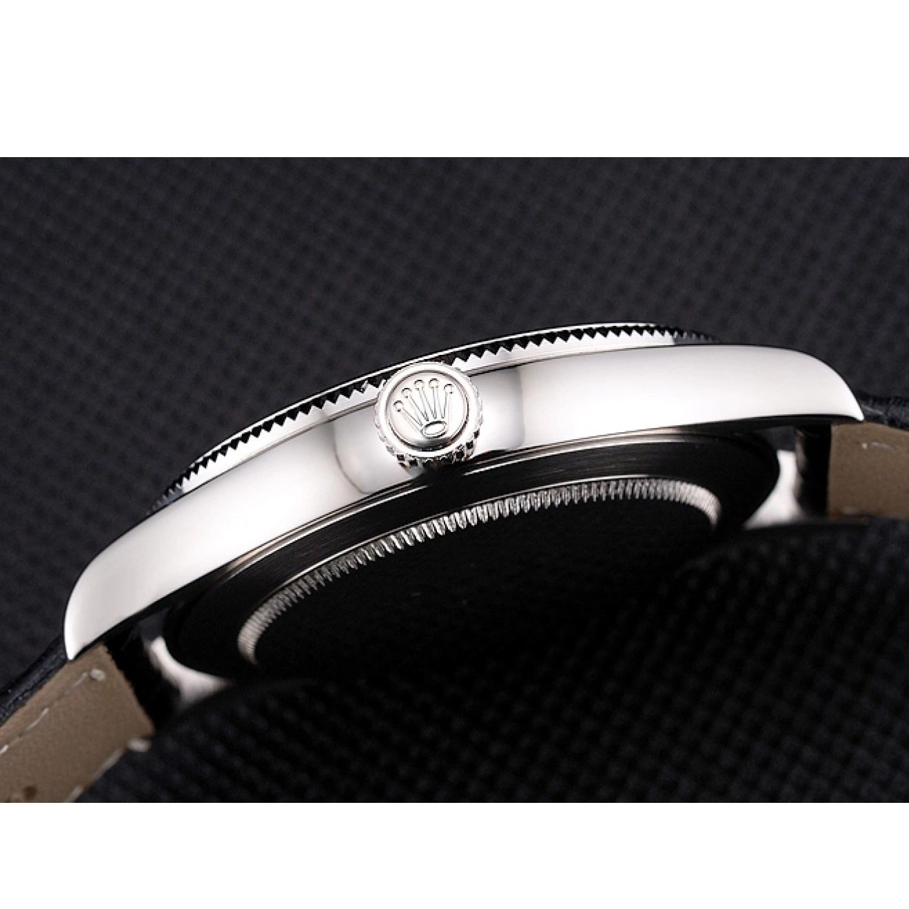 Good copy rolex watches Steel Black Rolex Dial And Swiss Datejust Bracelet Stainless Case 0804